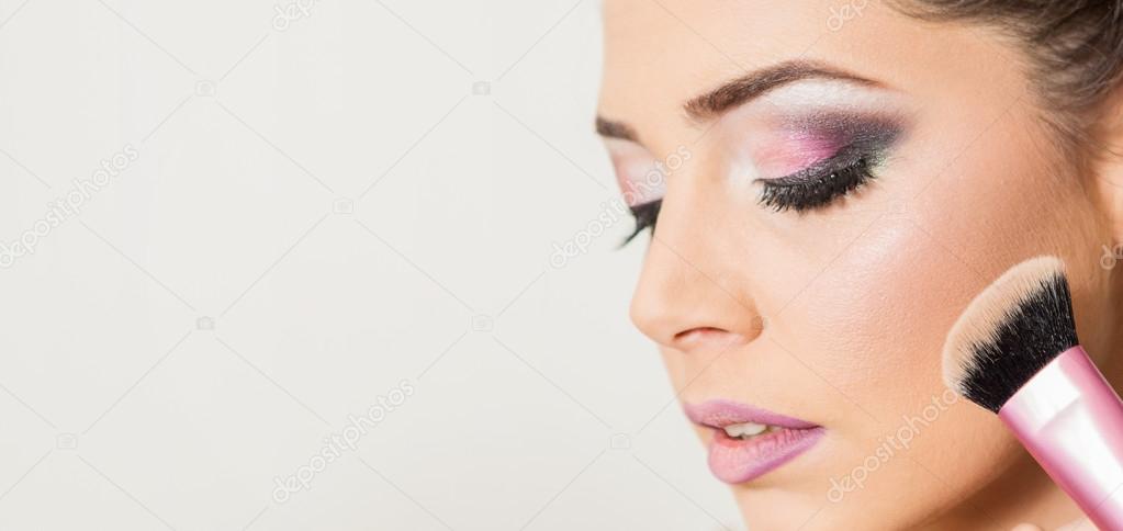 Makeup Applying closeup