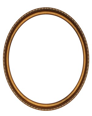 Ahşap oval çerçeve