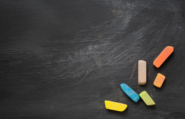 School Board Colour Chalk — Stock Photo, Image