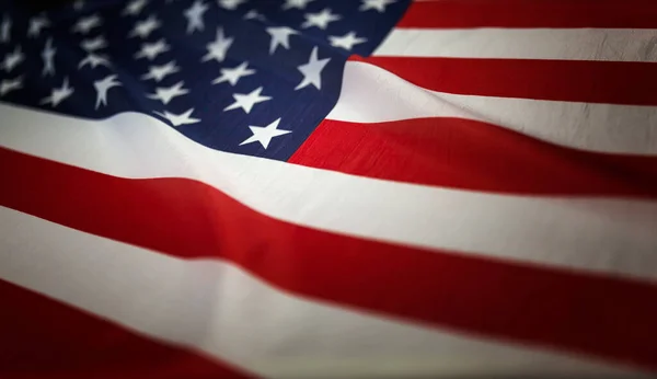 Crumpled United States America Flag — Stock Photo, Image