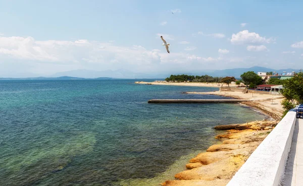 法纳里 希腊北部罗多比地区村庄最有名的海滨度假胜地 — 图库照片