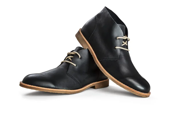 Chaussures en cuir pour hommes isolées sur fond blanc — Photo