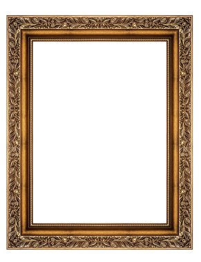 vintage çerçeve üzerinde beyaz izole