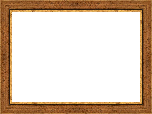 Wooden frame on white — Stock Photo, Image