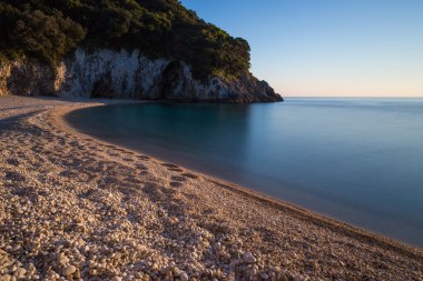 Rovinia beach, Corfu, Yunanistan