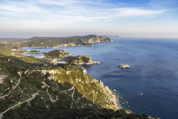 Paleokastritsa bay, Corfu, Greece — Stock Photo, Image