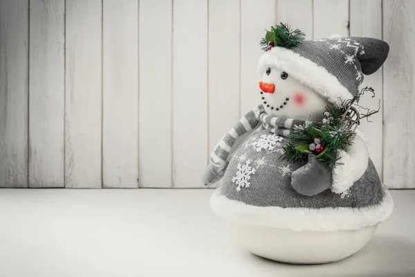 Decorazione natale pupazzo di neve — Foto Stock