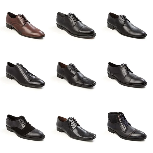Coleta de sapatos masculinos — Fotografia de Stock