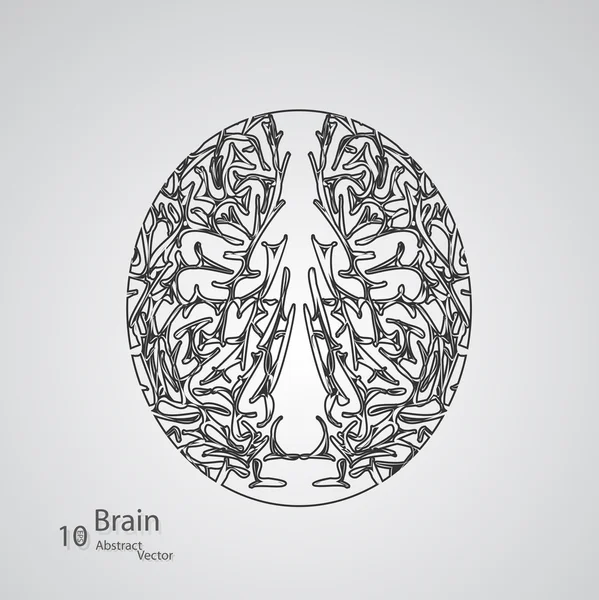 Concepto creativo del cerebro humano — Archivo Imágenes Vectoriales