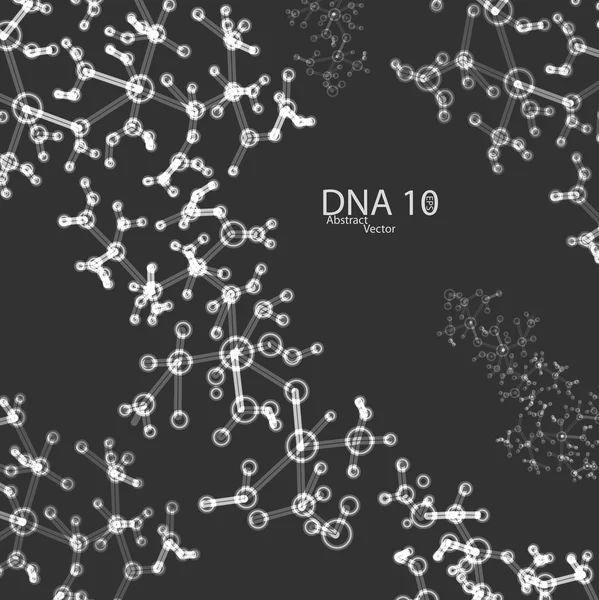 DNA futuristico eps 10 — Vettoriale Stock