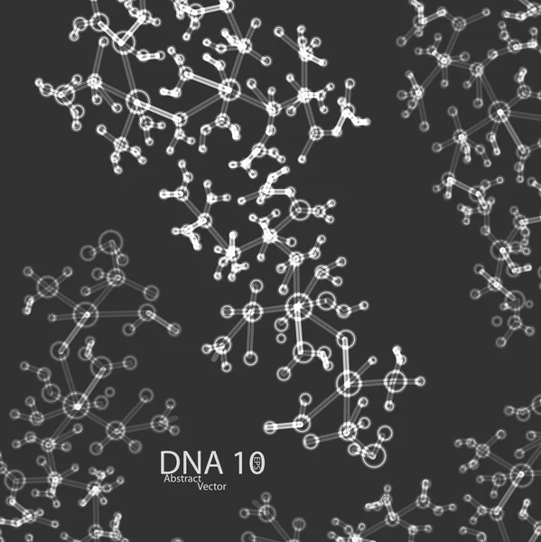 DNA futuristico eps 10 — Vettoriale Stock