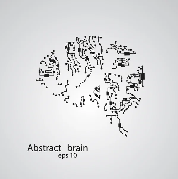 सर्किट बोर्ड मस्तिष्क ईपीएस 10 — स्टॉक वेक्टर