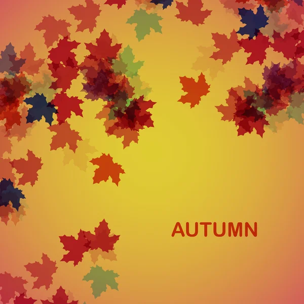 Herbst saisonaler Hintergrund — Stockvektor