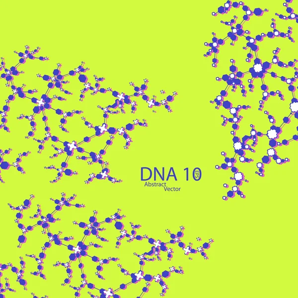 DNA futuristico eps 10 — Vettoriale Stock