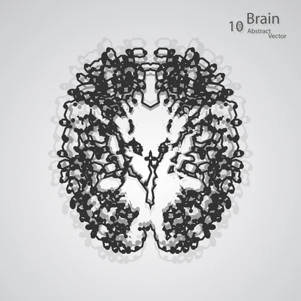 Koncepcja ludzkiego mózgu — Wektor stockowy