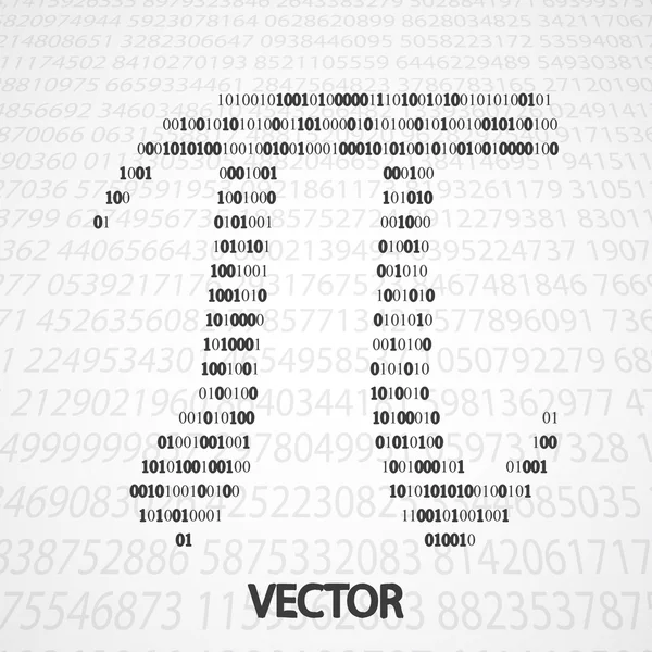 Forma de números Pi — Vector de stock