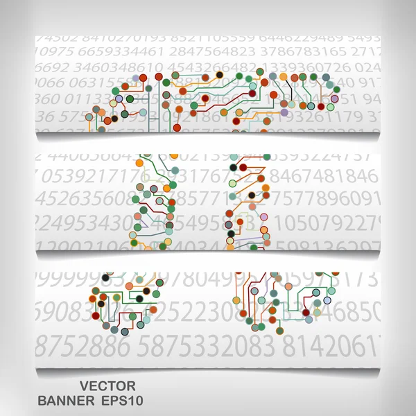 Pi forma de tecnologia — Vetor de Stock