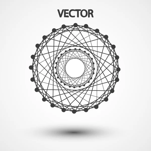 Elementos poligonais de wireframe eps10 — Vetor de Stock