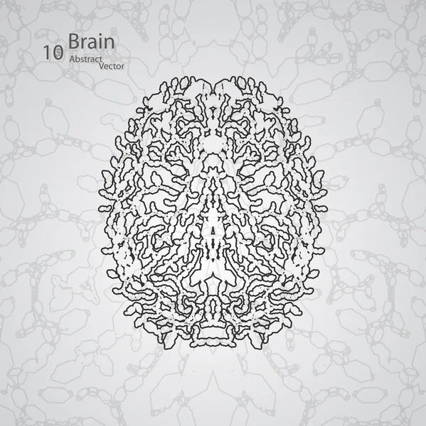 人类大脑的创作理念 — 图库矢量图片
