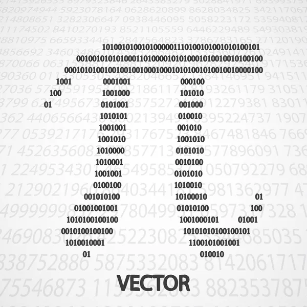 Forma de números Pi — Vector de stock