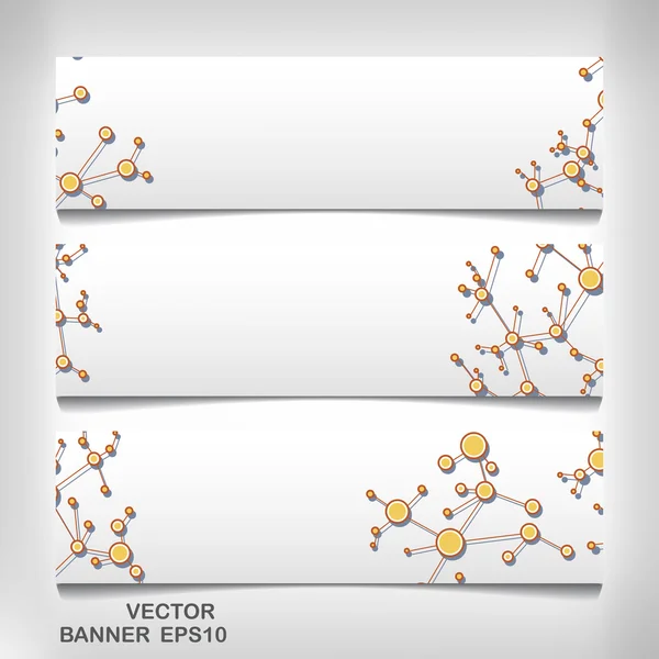 Banner futuristico dna eps 10 — Vettoriale Stock