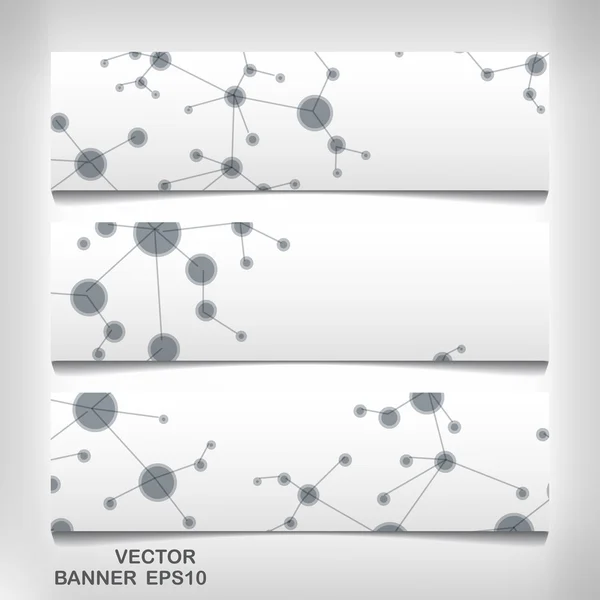 Banner futuristico dna eps 10 — Vettoriale Stock