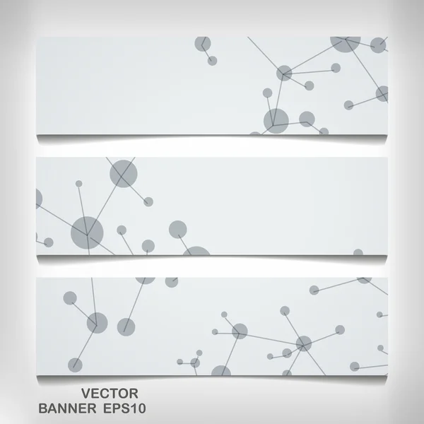 Banner futurista dna eps 10 — Vector de stock