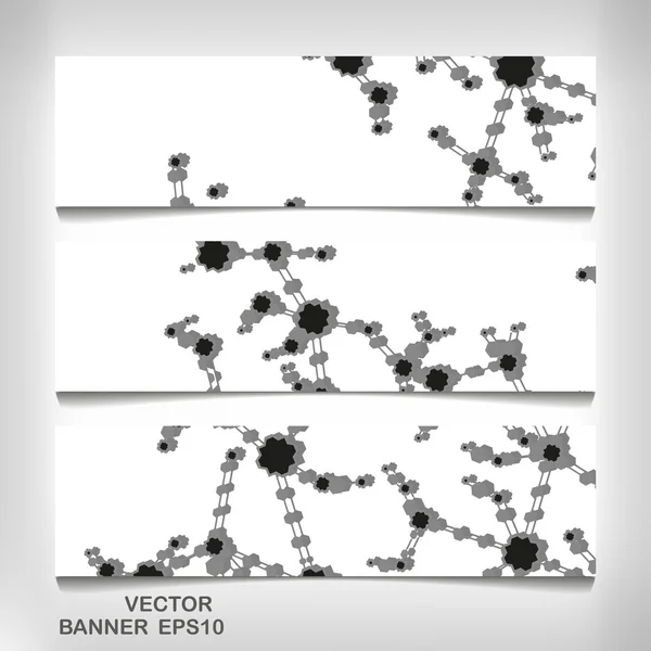Футуристический баннер dna eps 10 — стоковый вектор