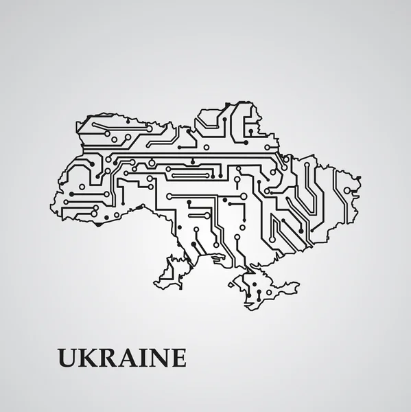 Circuit Ukraine — Image vectorielle