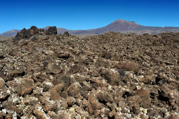 Vulkaniska landskapet på ön Lanzarote, Kanarieöarna, Spanien — Stockfoto