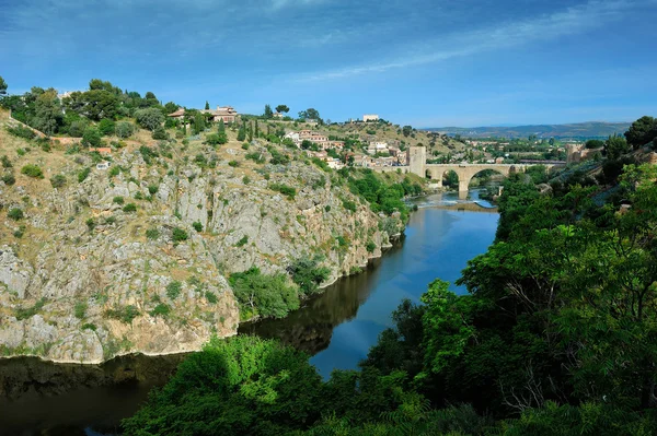 Canyon de la rivière Tajo près de Tolède, Espagne — Photo