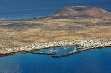 Graciosa Island, Kanarya Adaları, İspanya için Caleta de Sebo şehir
