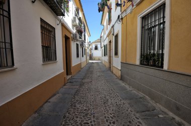 geleneksel sokak mimarisi, Cordoba, İspanya 