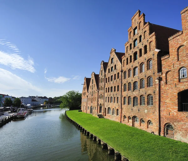 Salzspeicher (solná sklady), Lübeck, Německo. — Stock fotografie