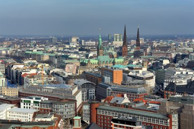 Hamburg, Almanya 'nın hava manzarası
