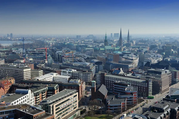 ドイツ・ハンブルクの空中風景 — ストック写真