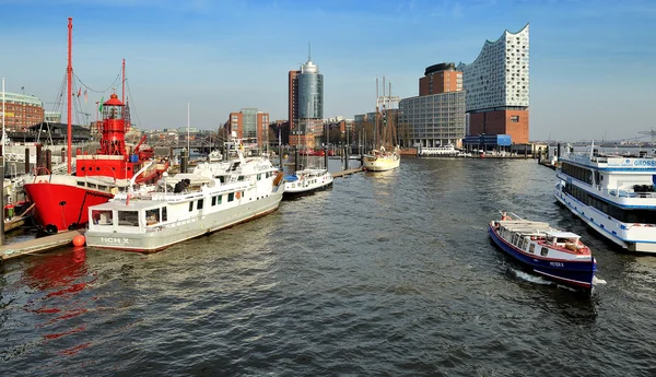 De Elbe philharmonic hall, Hamburg, Duitsland — Stockfoto