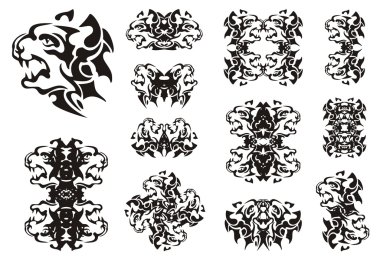 Kabile saldırgan köpek sembolleri