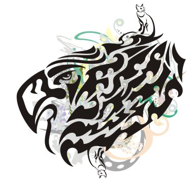 Grunge kabile kartal sembolü