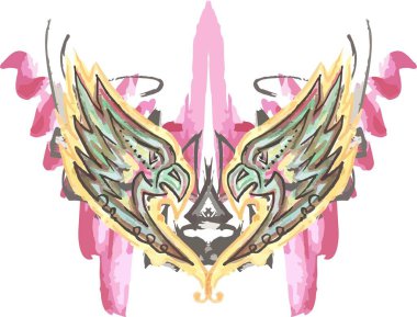 Yaratıcı fikirlerin için pembeleşen papağan kafaları kalp şeklinde. Tatil ve etkinlikler için kalp şeklinde iki papağan kafası, parmak izleri ve dövme, tekstil ve duvar kağıdı, kartlar, vs..