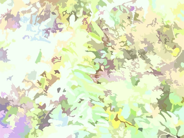 Абстрактний Кольоровий Квітковий Фон Шпалер Текстилю Зелено Жовтий Мотив Листя — стоковий вектор