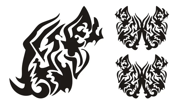 怖いドラゴン バタフライストックベクター ロイヤリティフリー怖いドラゴン バタフライイラスト Depositphotos