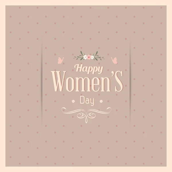 Mutlu kadınlar'ın günü tebrik kartı — Stok fotoğraf