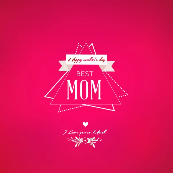 Happy Mothers Day design — Stock Vector