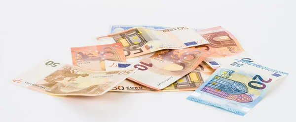Pengar räkningar eurovalutan Stockbild