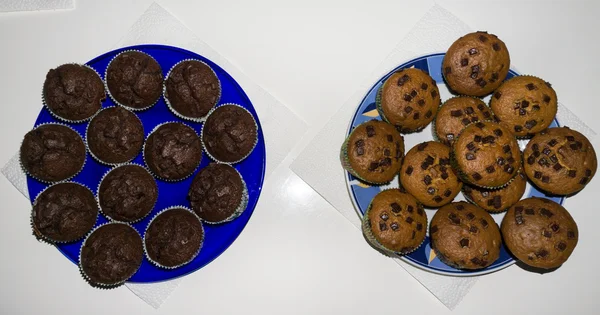 Muffins na placa — Fotografia de Stock