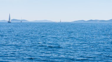 Adriyatik Denizi görünümü. Güzel görüntü