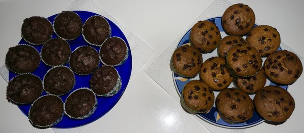 Muffin sul piatto — Foto Stock