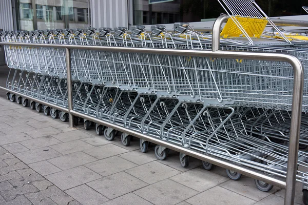 Shopping cart. shopping trolley, shopping, business — Stock Photo, Image