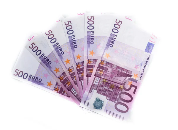500 euro räkningar eurosedlar pengar. Europeiska unionens valuta — Stockfoto